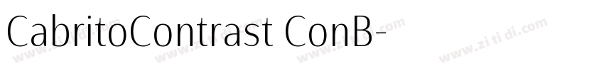 CabritoContrast ConB字体转换